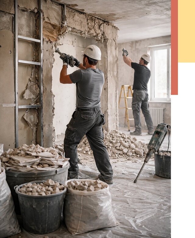 Демонтажные работы в Гулькевичах от 2801 руб. — услуги и цена под ключ | ОТДЕЛОЧНИК-Гль