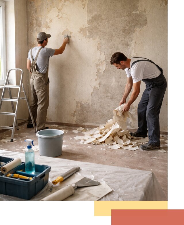 Снятие старых обоев в Гулькевичах быстро и качественно