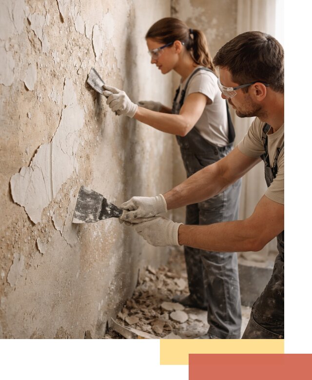 Снятие старой шпаклевки и подготовка поверхностей в Гулькевичах