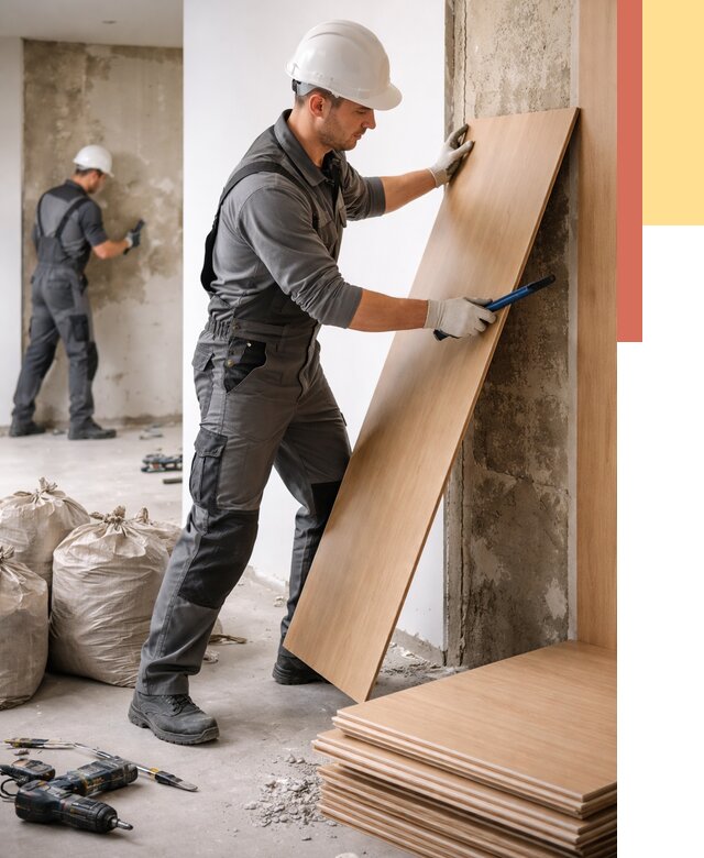 Демонтаж стеновых панелей в Гулькевичах от 3631 руб. за м² быстро и недорого | ОТДЕЛОЧНИК-Гль