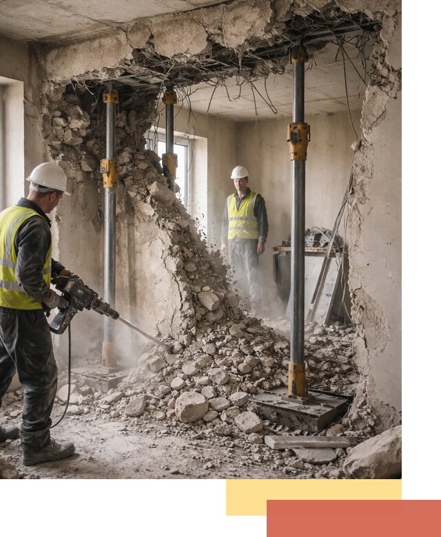 Снос несущих стен в Гулькевичах с гарантией безопасности и качества