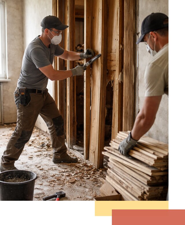 Демонтаж деревянных перегородок в Гулькевичах быстро и аккуратно