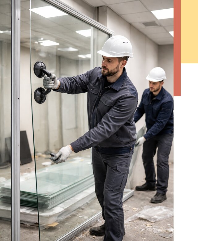 Демонтаж стеклянных перегородок в Гулькевичах от 3320 руб. — быстро и недорого | ОТДЕЛОЧНИК-Гль