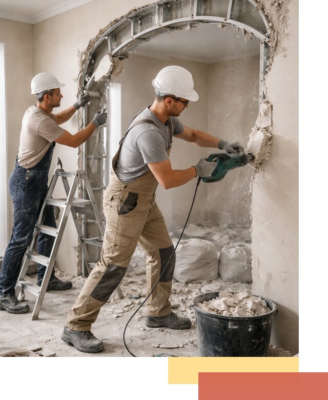 Демонтаж гипсокартонной арки в Гулькевичах быстро и аккуратно