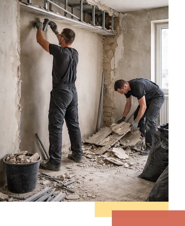 Демонтаж короба из гипсокартона в Гулькевичах быстро и аккуратно