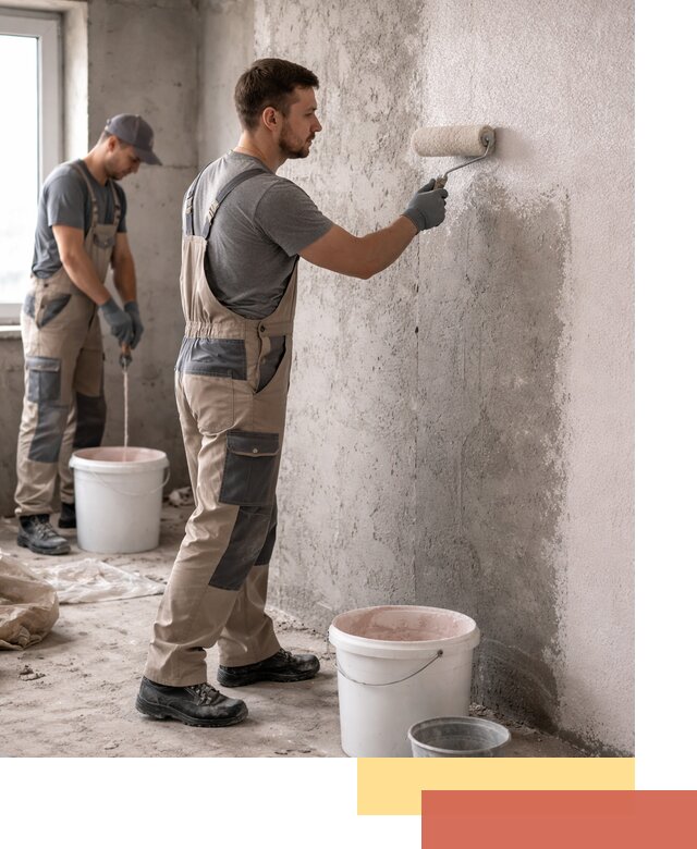 Нанесение бетоноконтакта на стены в Гулькевичах для последующей отделки