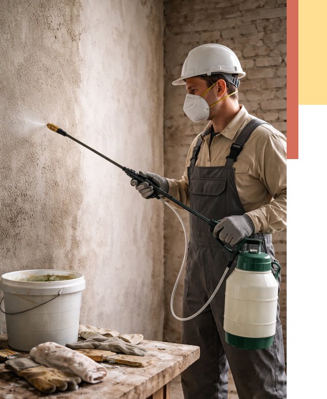 Антисептическая обработка стен в Гулькевичах от 1245 руб. — быстро и недорого | ОТДЕЛОЧНИК-Гль