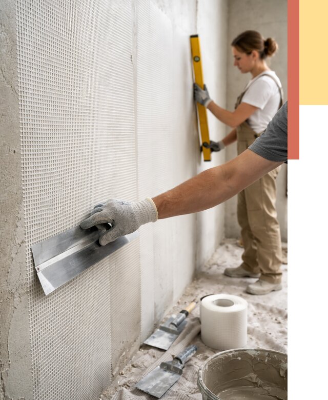 Армирование стен стеклосеткой в Гулькевичах от 3320 руб. под ключ | ОТДЕЛОЧНИК-Гль