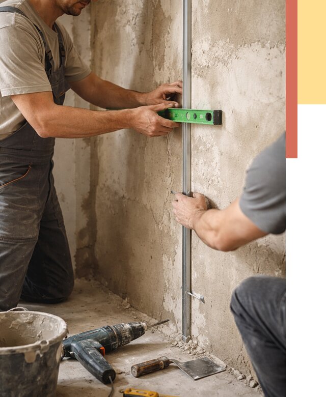 Установка штукатурных маяков в Гулькевичах от 7262 руб. — быстро и недорого | ОТДЕЛОЧНИК-Гль