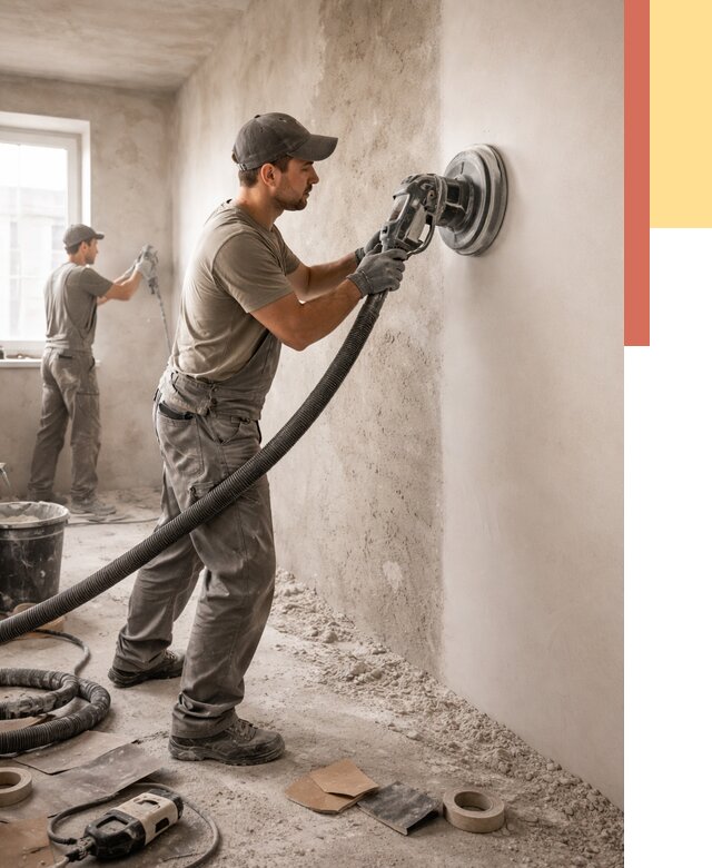 Шлифовка стен в Гулькевичах от 1245 руб/м2 — быстро и недорого | ОТДЕЛОЧНИК-Гль