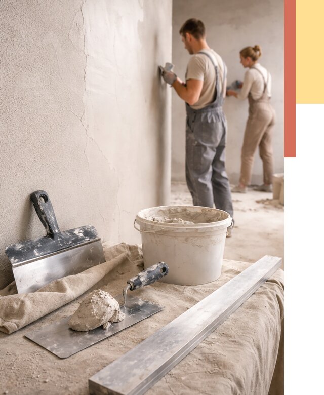 Штукатурка стен гипсовая в Гулькевичах от 4668 руб/м2 — быстро и недорого | ОТДЕЛОЧНИК-Гль