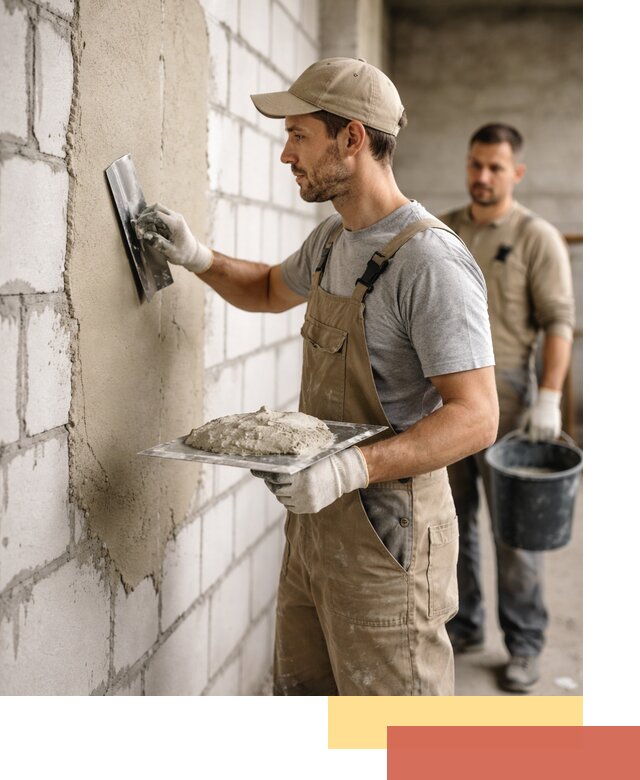 Штукатурка стен из газобетона в Гулькевичах под ключ