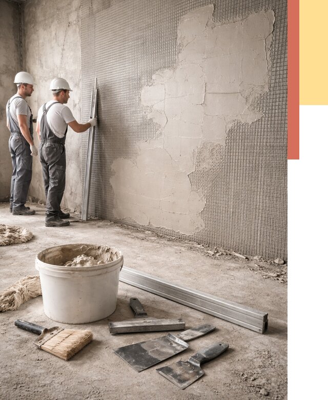 Штукатурка стен по сетке в Гулькевичах от 5706 руб./м2 — быстро и недорого | ОТДЕЛОЧНИК-Гль