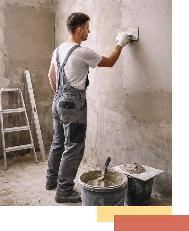 Штукатурка стен в ванной под ключ в Гулькевичах