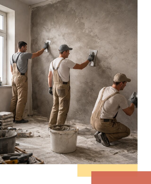 Декоративная штукатурка под бетон в Гулькевичах для стен и потолков