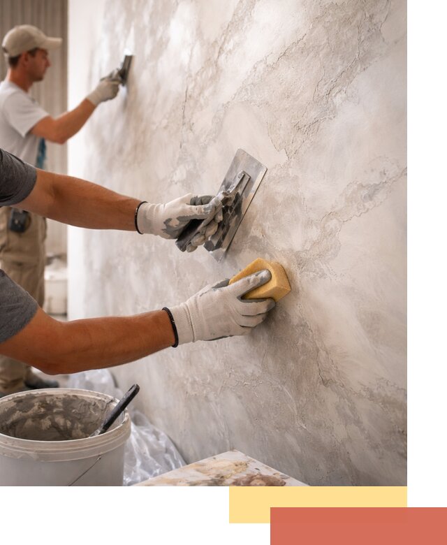 Декоративная штукатурка под мрамор в Гулькевичах для стен и потолков