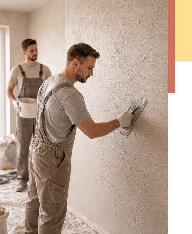 Фактурная штукатурка стен в Гулькевичах от 4357 руб./м² — заказать под ключ | ОТДЕЛОЧНИК-Гль