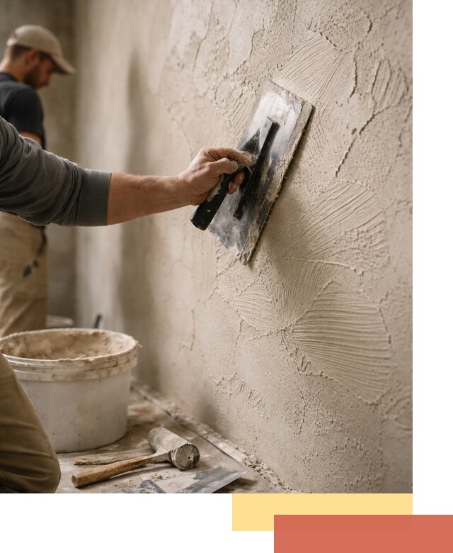 Фактурная штукатурка стен в Гулькевичах — монтаж, отделка, реставрация