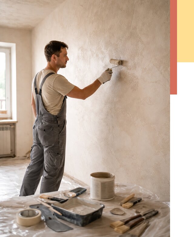 Нанесение лессирующей краски по декоративке в Гулькевичах от 1815 руб. | ОТДЕЛОЧНИК-Гль