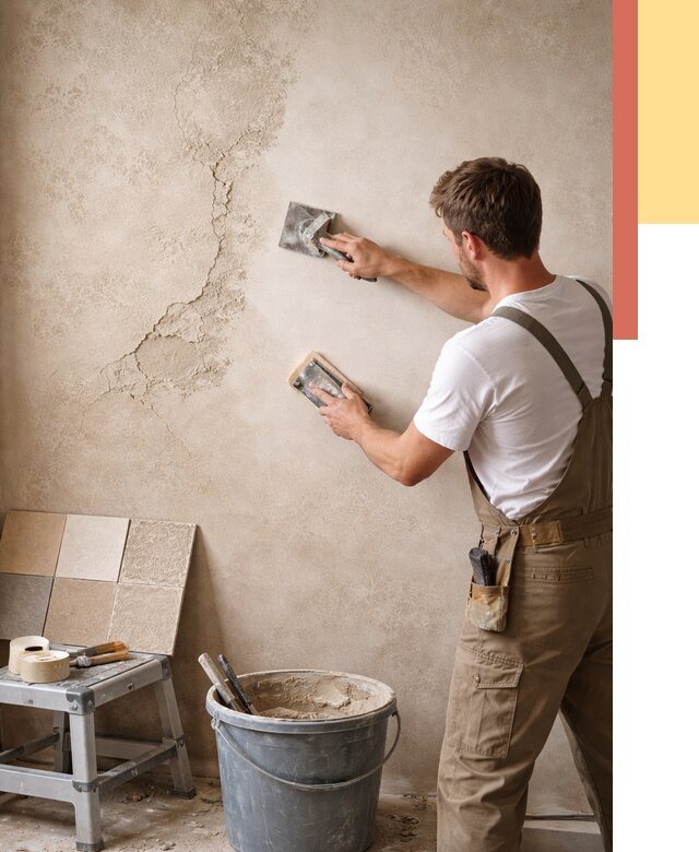 Ремонт декоративной штукатурки в Гулькевичах от 4668 руб. под ключ | ОТДЕЛОЧНИК-Гль