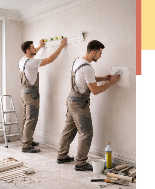 Монтаж лепнины на стены в Гулькевичах от 4668 руб. — недорого, быстро | ОТДЕЛОЧНИК-Гль