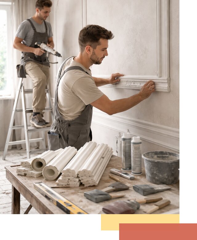 Монтаж лепнины на стены в Гулькевичах профессионально и качественно