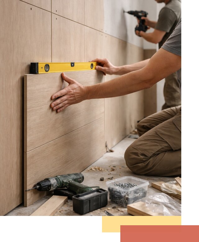 Профессиональный монтаж МДФ панелей на стены в Гулькевичах