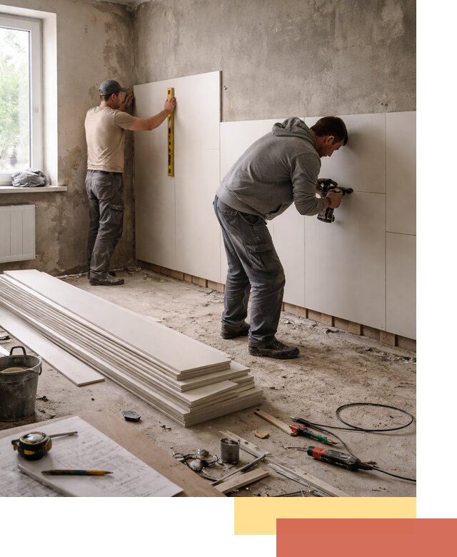 Монтаж ПВХ панелей на стены в Гулькевичах качественно и быстро