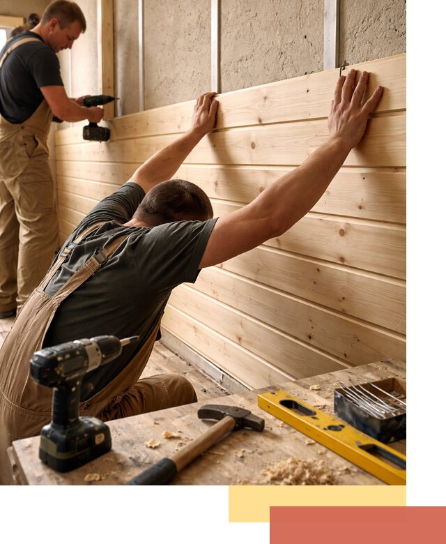 Монтаж деревянной вагонки на стены в Гулькевичах быстро и качественно