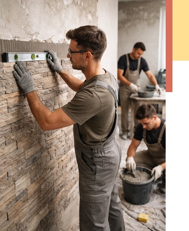 Монтаж искусственного камня в Гулькевичах от 4668 руб. под ключ | ОТДЕЛОЧНИК-Гль