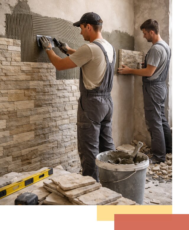 Монтаж искусственного камня в Гулькевичах — облицовка стен и фасадов