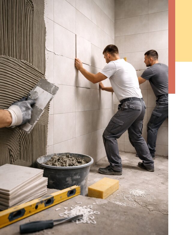 Укладка плитки на стены в Гулькевичах от 882 руб. — качественно и недорого | ОТДЕЛОЧНИК-Гль