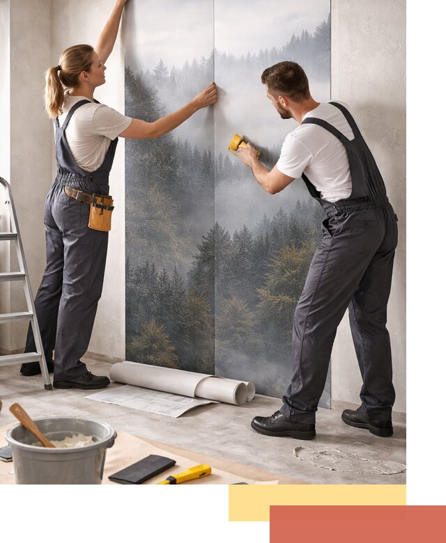 Поклейка фотообоев профессионально в Гулькевичах под ключ