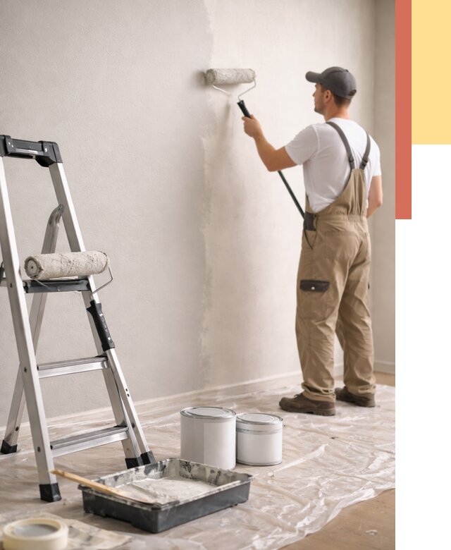 Покраска стен латексной краской в Гулькевичах от 4668 руб. за м2 | ОТДЕЛОЧНИК-Гль