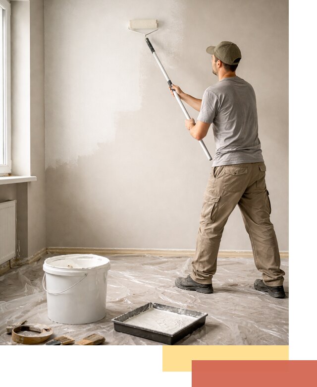 Покраска стен латексной краской в Гулькевичах качественно и быстро