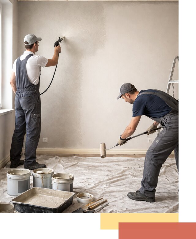 Покраска стен моющейся краской и защита поверхностей в Гулькевичах