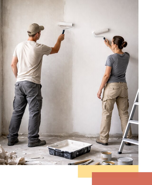 Окраска стен по стеклохолсту в Гулькевичах качественно и долговечно