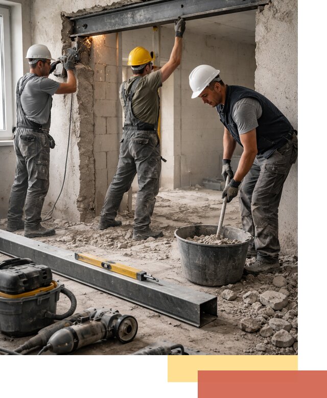 Создание проемов в стенах и несущих конструкциях в Гулькевичах