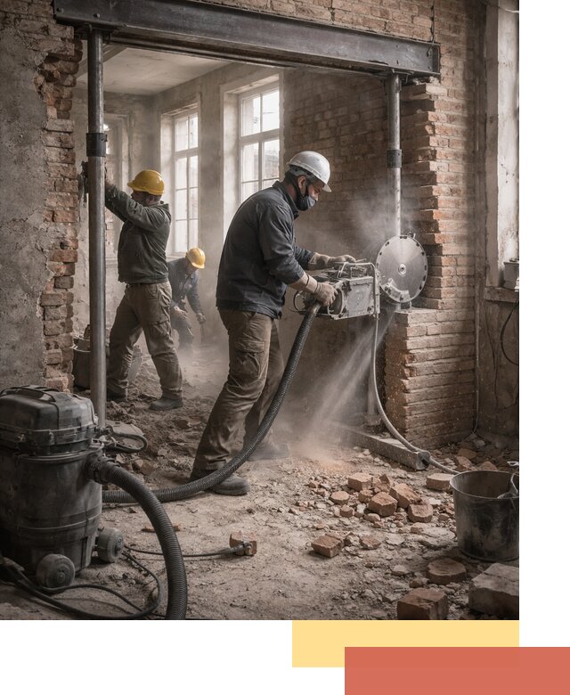 Прорезка проема в стене под дверной или оконный проем в Гулькевичах