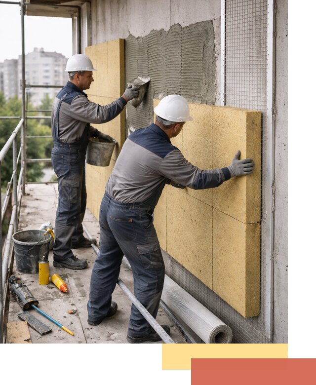 Утепление стен зданий и домов в Гулькевичах качественно и надежно