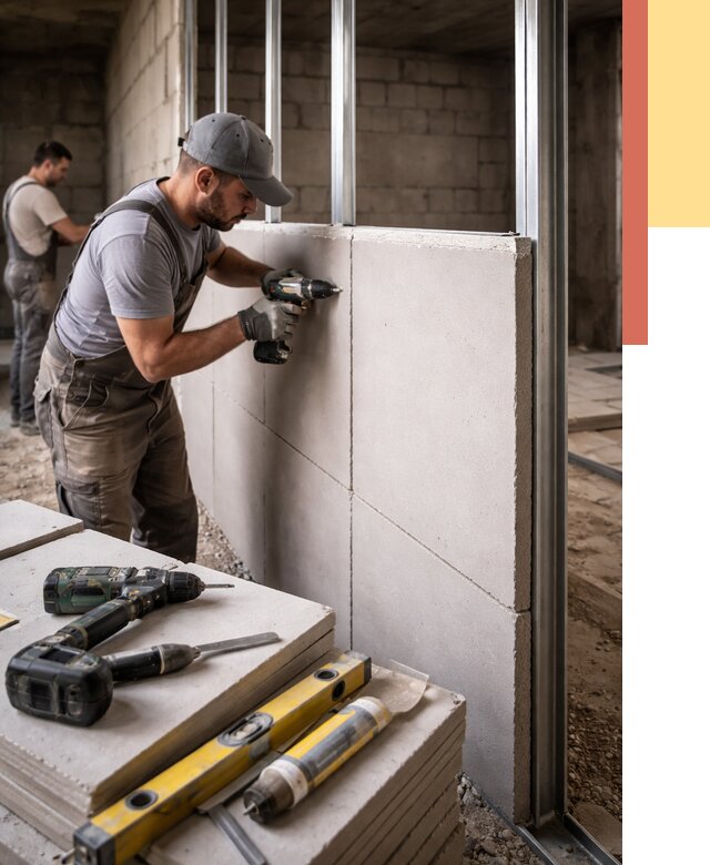 Кладка влагостойких перегородок ПГП в Гулькевичах от 1245 руб. под ключ | ОТДЕЛОЧНИК-Гль