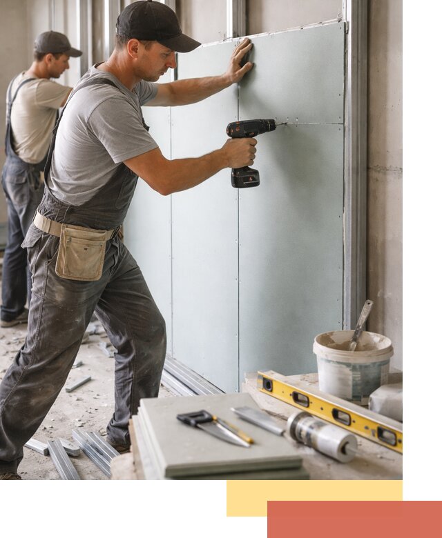 Кладка влагостойких перегородок ПГП в Гулькевичах