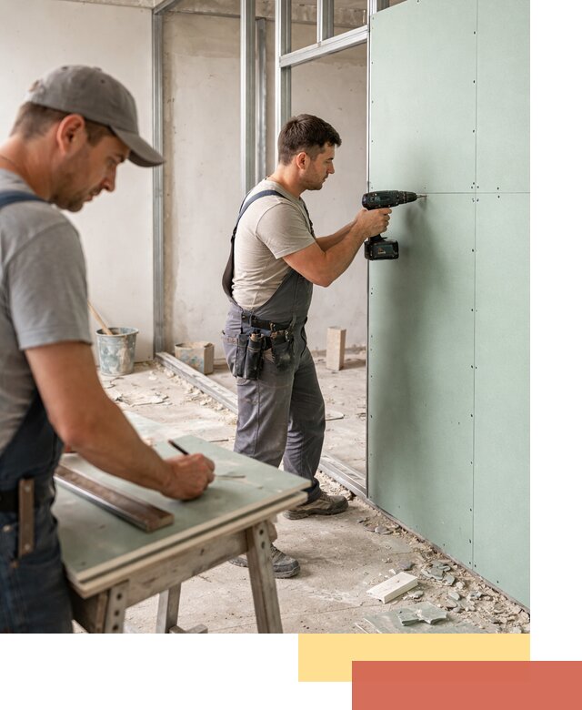 Перегородки из влагостойкого гипсокартона под ключ в Гулькевичах