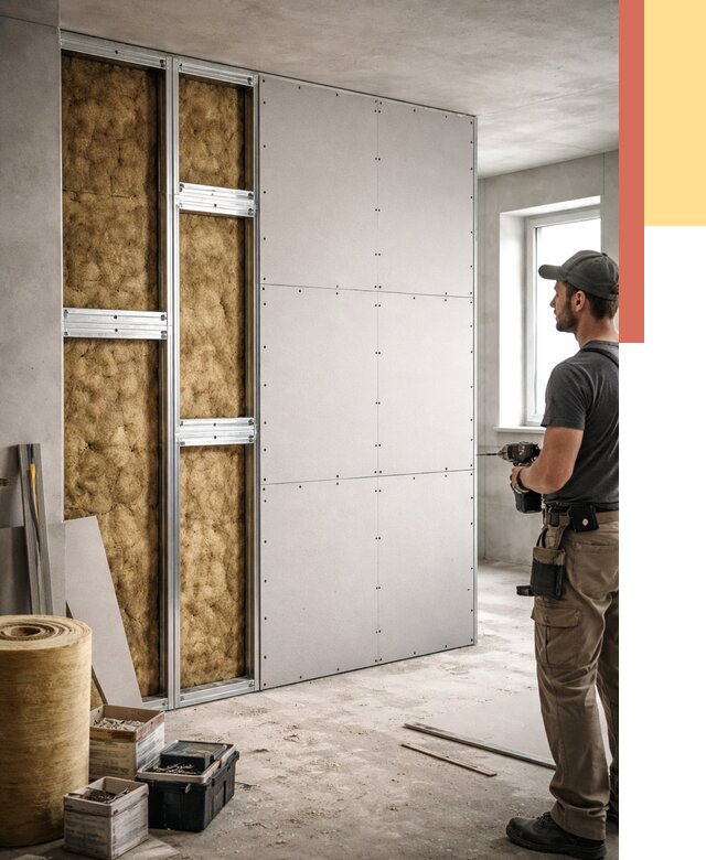 Усиленная перегородка под навеску в Гулькевичах от 13279 руб. — монтаж под ключ | ОТДЕЛОЧНИК-Гль