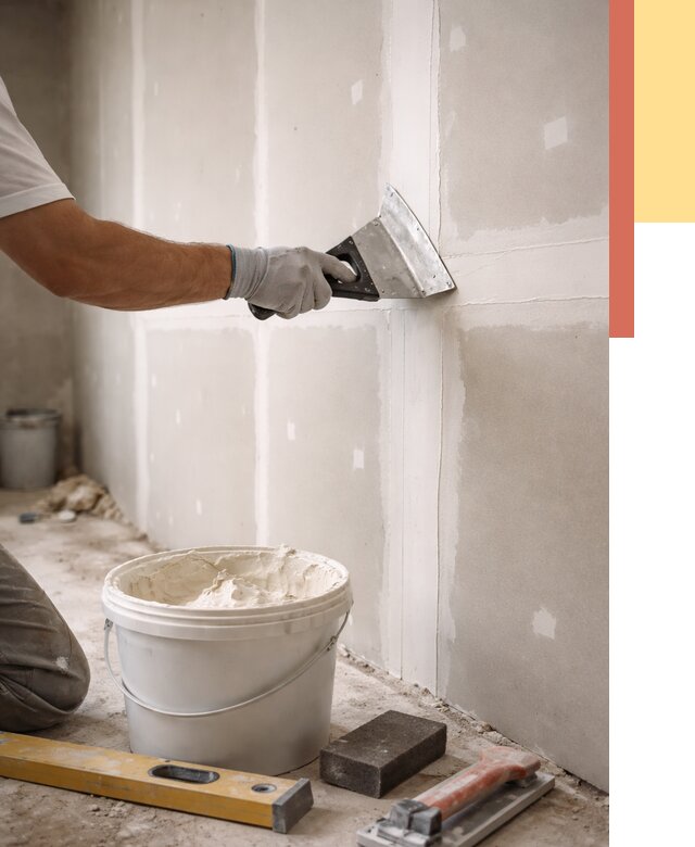 Шпаклевка перегородок из гипсокартона в Гулькевичах от 2594 руб. — услуги ОТДЕЛОЧНИК-Гль