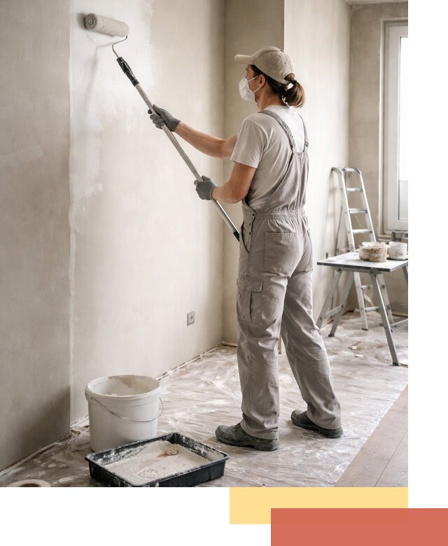 Покраска перегородок из гипсокартона в Гулькевичах качественно и недорого