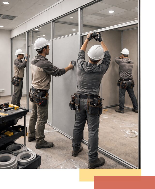 Мобильные офисные перегородки под ключ в Гулькевичах