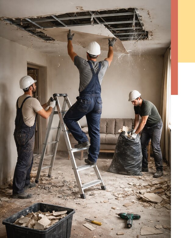 Демонтаж гипсокартонного потолка в Гулькевичах от 436 руб. за м2 — ОТДЕЛОЧНИК-Гль