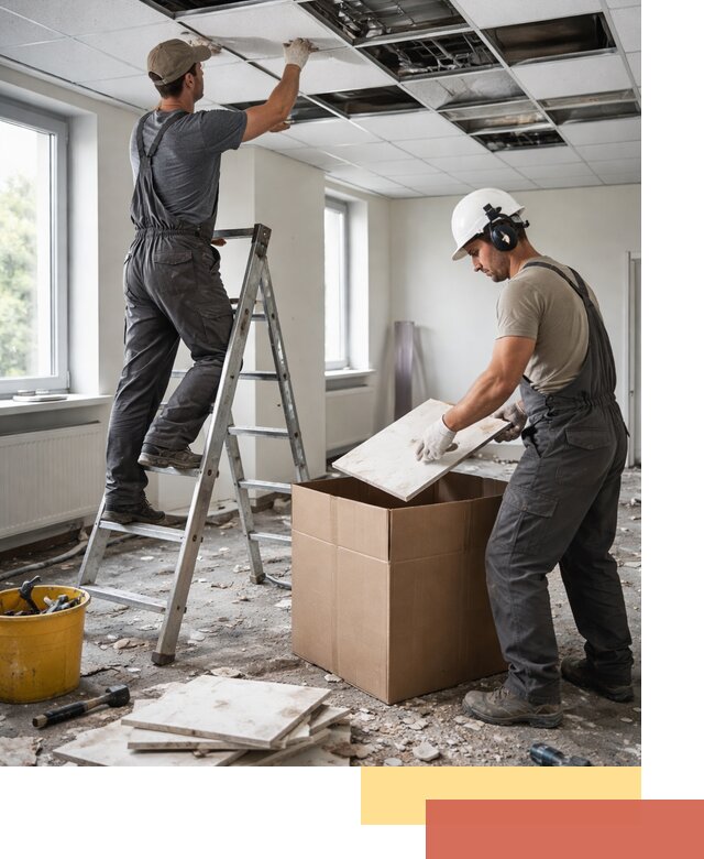 Демонтаж потолочной плитки в Гулькевичах быстро и аккуратно