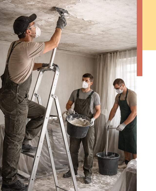 Удаление побелки с потолка в Гулькевичах от 2594 руб. быстро и недорого | ОТДЕЛОЧНИК-Гль